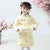 Robe chinoise traditionnelle rembourrée Cheongsam pour fille florale