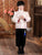 Costume ouaté pour garçon de style chinois avec col en fourrure de brocart