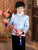 Brocade Fur Collar Chinese Style Boy's Wadded Suit