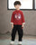 Carp Pattern Signature Cotton Kid's Kung-fu Suit Traditional Chinese Suit