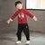 Carp Pattern Signature Cotton Kid's Kung-fu Suit Traditional Chinese Suit