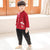 Cranes Embroidery Signature Cotton Kid's Kung-fu Suit Traditional Chinese Suit