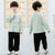 Cranes Embroidery Signature Cotton Kid's Kung-fu Suit Traditional Chinese Suit