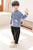 Cranes Embroidery Signature Cotton Kid's Kung-fu Suit Traditional Chinese Suit