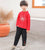 Dragon Embroidery Round Neck Kid's Kung-fu Suit Traditional Chinese Suit