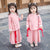 Costume chinois traditionnel 3 pièces pour fille avec broderie d'oiseaux