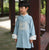 Costume de kung-fu pour enfant à broderie de dragon Costume chinois traditionnel long