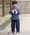 Chinese Words Embroidery Kid's Kung-fu Suit Traditional Chinese Suit