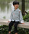 Dragon Embroidery Kid's Kung-fu Suit Traditional Chinese Suit with Lapel