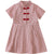 Mandarin Collar Cheongsam Top Plaids & Checks Pattern Girl's Chinese Dress