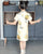 Chinese Fans Pattern Kid's Cheongsam Chinese Dress