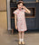 Cartoon-Kaninchen-Muster dehnbares Cheongsam-Knielanges chinesisches Kleid für Kinder