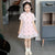 Chinesisches Cheongsam-Chiffonkleid mit kurzen Ärmeln für Kinder
