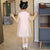Sweet-heart Pattern Kid's Cheongsam Chiffon Chinese Dress