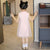 Sweet-heart Pattern Kid's Cheongsam Chiffon Chinese Dress