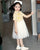 Plaids & Checks Pattern Cheongsam Top Vestido chino para niña