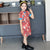 Abito cinese in cotone cheongsam per bambini modello cartone animato