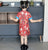 Cartoon Pattern Kid's Cheongsam Cotton Chinese Dress