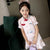 Cartoon Pattern Kid's Cheongsam Cotton Chinese Dress