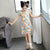 Ruffle Sleeve Kid's Cheongsam Floral Cotton Chinese Dress