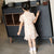 Robe chinoise en coton à fleurs Cheongsam à manches courtes pour enfants