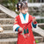 Phoenix Embroidery Girl's Wadded Hanfu Chinese New Year Costume