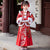 Girl's Wadded Hanfu Traditional Chinese New Year Costume