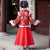 Traditionelles chinesisches Neujahrskostüm aus wattiertem Hanfu für Mädchen