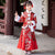 Costume tradizionale cinese di Capodanno cinese imbottito per bambina