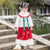 Girl's Woolen Hanfu Suit Traditional Chinese New Year Costume