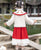 Girl's Woolen Hanfu Suit Traditional Chinese New Year Costume