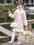 Floral Brocade Wadded Kid's Cheongsam Knee Length Chinese Dress