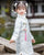 Floral Brocade Wadded Kid's Cheongsam Knee Length Chinese Dress