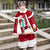 Costume da capodanno cinese da bambina con mantello di velluto e ricamo floreale