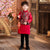 Panda Pattern Brocade Tradtional Chinese Style Boy's Wadded Suit