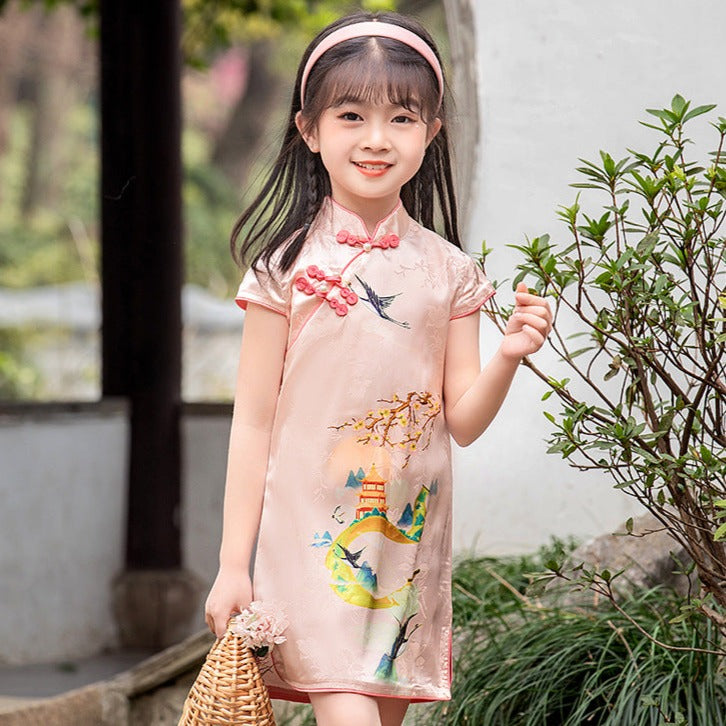 Cheongsam clearance kid dress