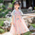 Rabbit & Floral Embroidery Girl's Han Chinese Costume Princess Dress