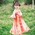 Kyuubi Kitsune Embroidery Girl's Han Chinese Costume Princess Dress