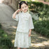 Floral Embroidery 2-Pieces Han Costume Traditional Girl's Chinese Suit
