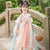 Long Sleeve Rabbit Embroidery Girl's Han Chinese Costume Princess Dress
