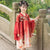 Trumpet Sleeve Fairy Embroidery Girl's Han Chinese Costume Princess Dress