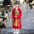 Floral Embroidery Girl's Han Chinese Costume Princess Dress