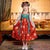 Floral Embroidery Girl's Han Chinese Costume Princess Dress