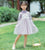 Long Sleeve Floral Embroidery Girl's Han Chinese Costume Princess Dress
