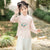 Long Sleeve Phoenix Embroidery 2-Pieces Han Costume Girl's Chinese Suit