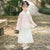 Long Sleeve Floral Embroidery 2-Pieces Han Costume Girl's Chinese Suit