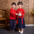Long Sleeve Retro Dragon Embroidery Han Chinese Costume for Boy