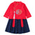 Long Sleeve Retro Phoenix Embroidery Han Chinese Costume for Girl