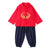 Long Sleeve Retro Dragon Embroidery Han Chinese Costume for Boy