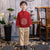 Long Sleeve Dragon Embroidery Han Chinese Suit for Boy